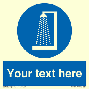 Custom mandatory shower before entering